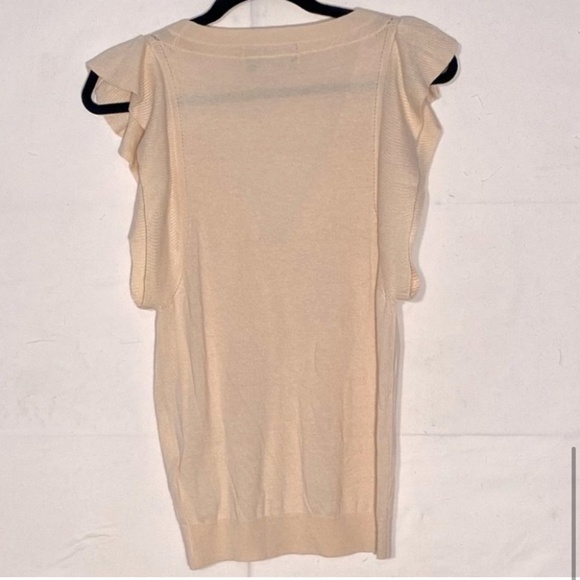 Club Monaco Silk Cashmere Blend Sleeveless V Neck Sweater - Picture 10 of 11